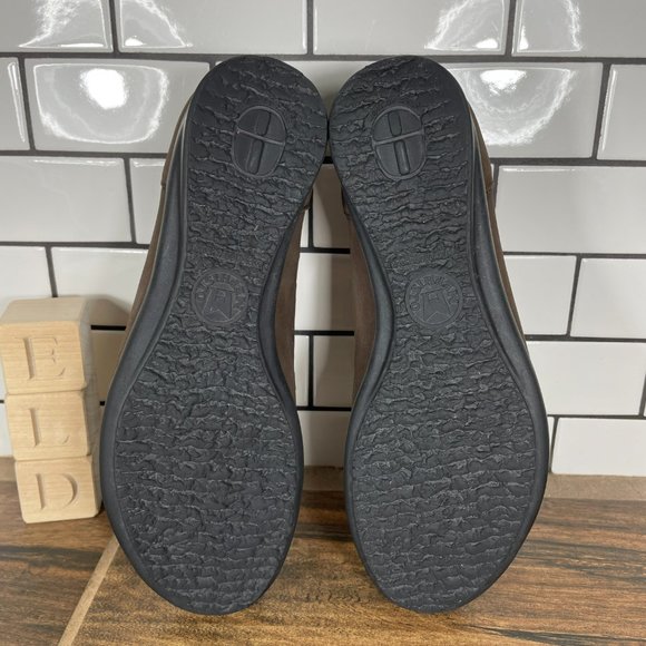 Mephisto Francia Women's Size 7 Shoes Brown Nubuck Air Jet Slip On Cut Out Flats - Picture 7 of 12